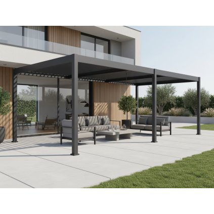 Bioklimatická hliníková pergola INTRO DUO na terase