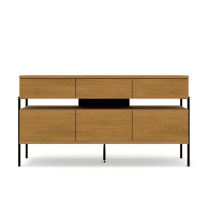 dizajnova komoda puffin 3d3s vlassky orech