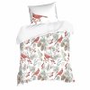 vianocne obliecky na jednolozko willow biela cervena 140 x 200 cm
