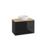 skrinka pod umyvadlo modus d60 black s dosku a umyvadlom