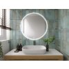 Moderné zrkadlo ELISTUL A 80 cm v kúpeľni