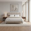 boxspring postel camma 160x200cm bezova v spalni