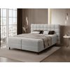 boxspring postel camma 160x200cm siva v spalni