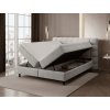 boxspring postel camma 160x200cm siva s uloznym priestorom