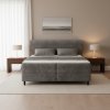 boxspring postel CORTIKO modullo04 grafit 160x200cm v spalni