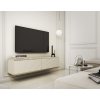stylovy zavesny tv stolik bijou mdf135 bezovy v obyvacke