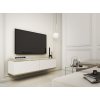 stylovy zavesny tv stolik bijou mdf135 biela v obyvacke
