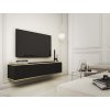stylovy zavesny tv stolik bijou mdf135 cierna v obyvaCKE