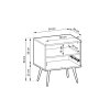 Bijou nocny stolik s54 rozmer