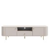 VAOLIA bezova pieskova tv stolik 2F1S priestranny
