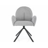 mimoriadna sivá stolička PLANET VELVET