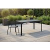 hlinikovy zahradny stol elara antracit je mimoriadne lahky na terase