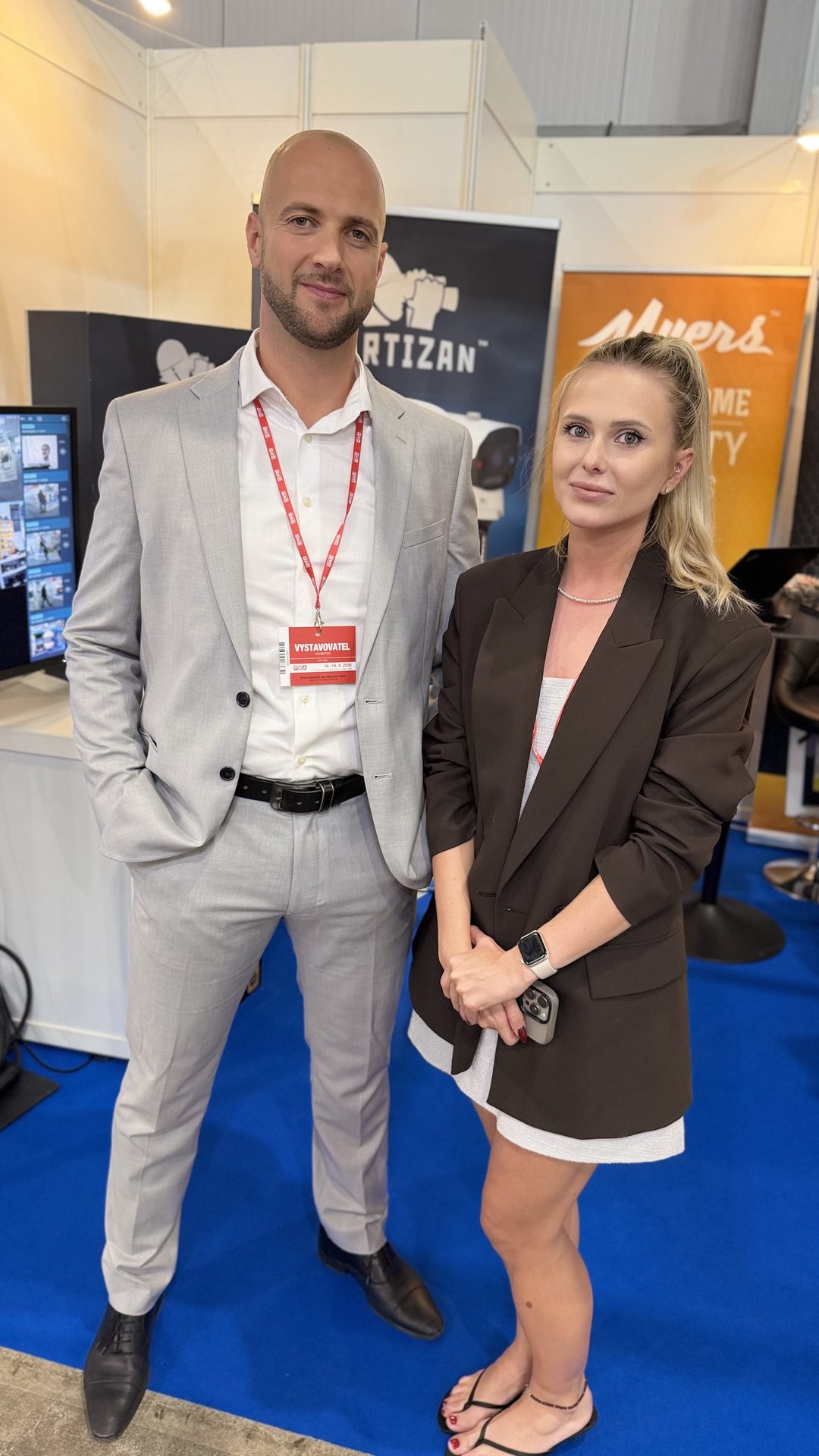 The Elvix team at the Partizan Security stand