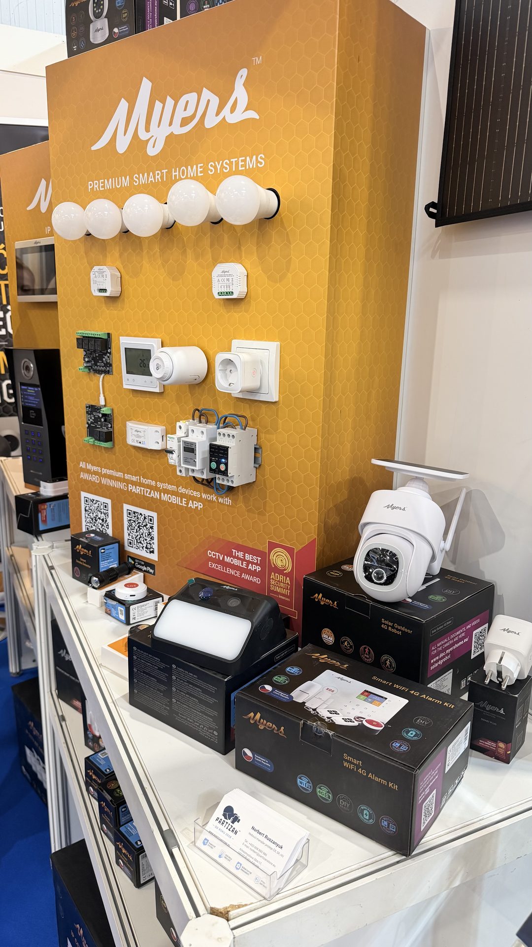 Myers smart home panel – bulbs, switches, thermostats