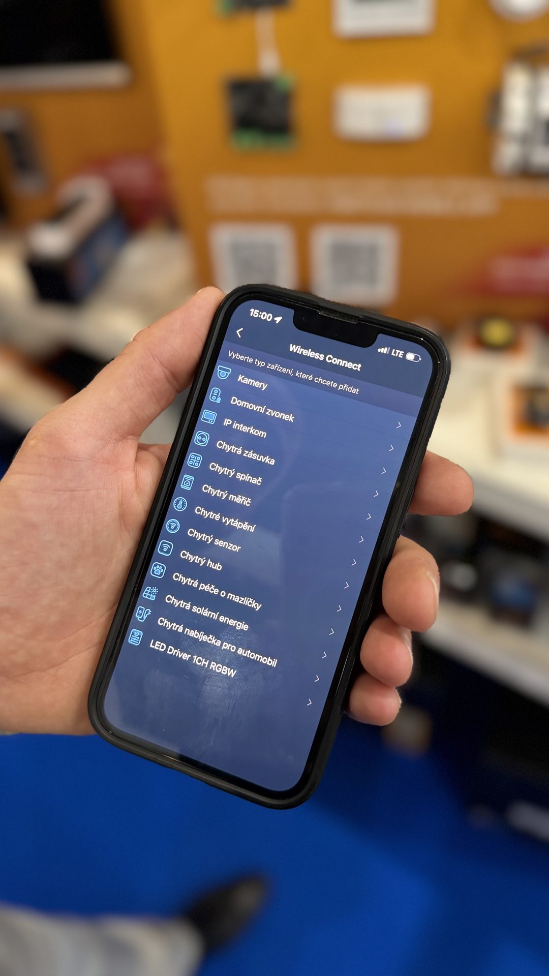 Partizan app – adding a device