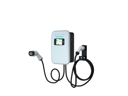 13214 nastenna nabijecka pro elektromobily elvix wbac 4948 t2 2 kabely 22kw 5m rfid nabijeci stanice ev