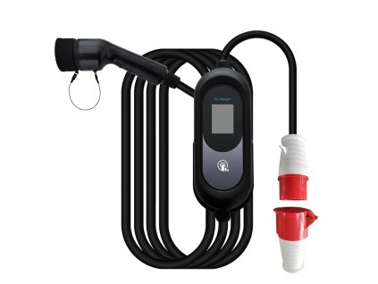 13268 prenosna nabijecka pro elektromobily elvix pmac 4656 t2 3p16 cee 11kw 7m nabijeci stanice ev
