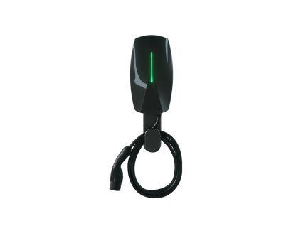 Wandladegerät für Elektroautos WBAC 4966 T2 1 Kabel 11 kW 5 m RFID APP Schwarz, EV-Ladestation Elvix