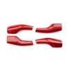 Dekorationsset für Model Y/3 Schalthebel mit Karbonfasermuster (2 Stück, rot) Elvix