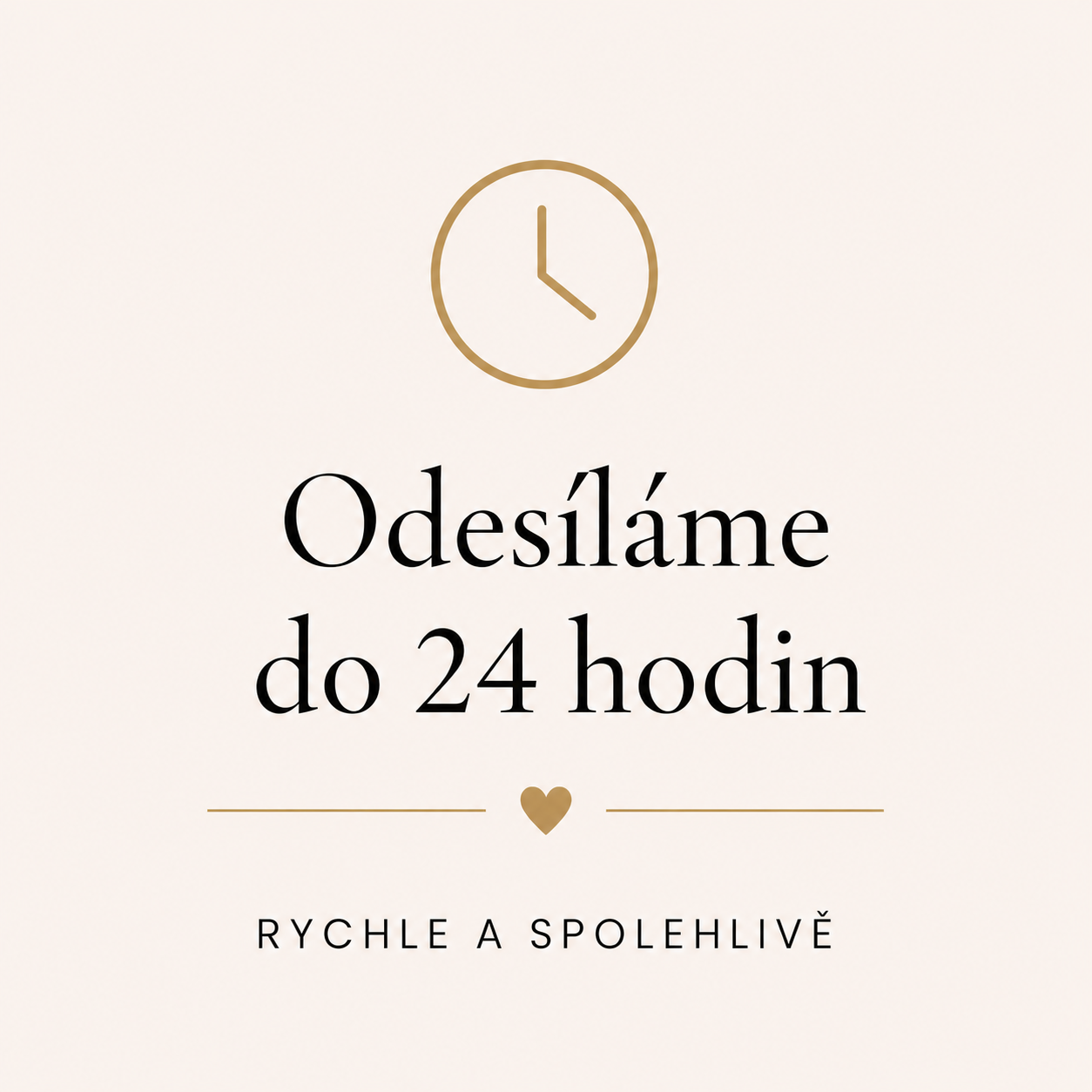 Odesíláme do 24 hodin. Rychle a spolehlivě