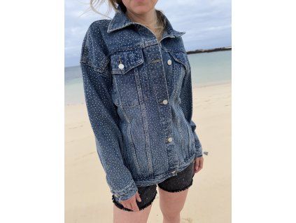 Džínová bunda Crystal Denim