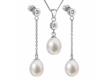 890 2 890 perlova souprava vcetne retizku z ricnich perel bila 29005 1