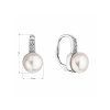 15036 1 stribrne nausnice visaci s bilou ricni perlou 21069 1