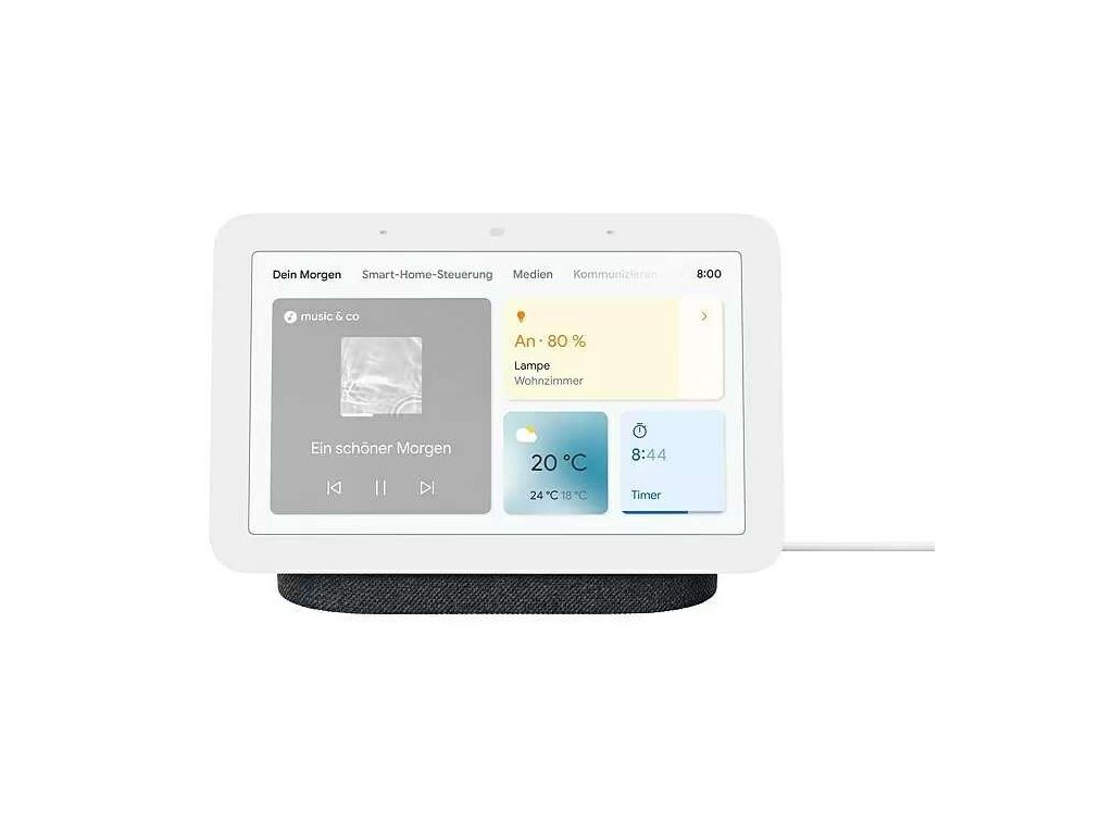 Hlasový asistent Google Nest reproduktorový rozbočovač 2. generace / Bluetooth / Wi-Fi / černá