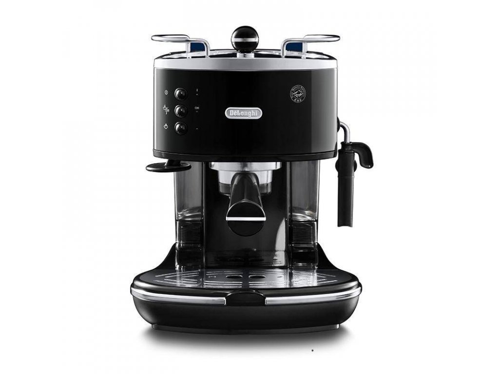 Pákový kávovar Espresso DeLonghi Icona Vintage ECOV311.BK / 1050 W / 15 bar / 1,4 l / černá/stříbrná