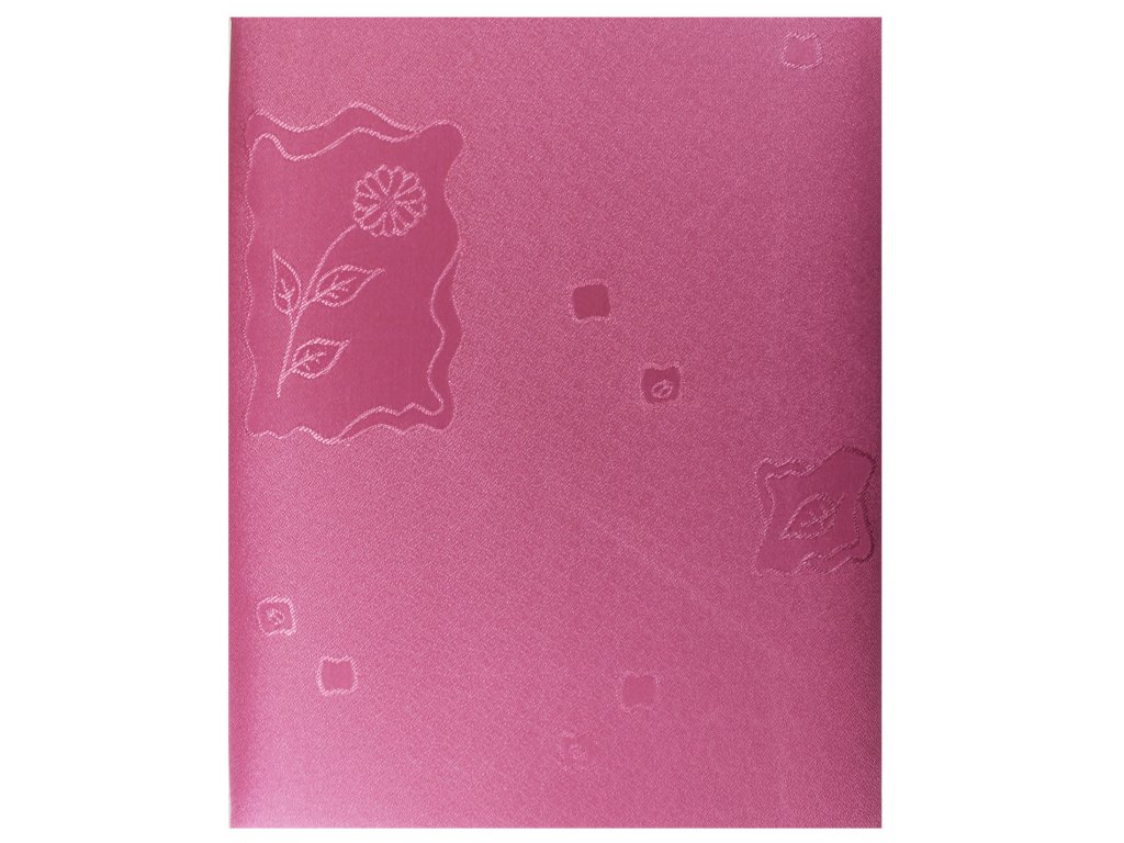 EmaHome - Ubrus s ochranou proti skvrnám 130x160 cm / růžová se vzorem