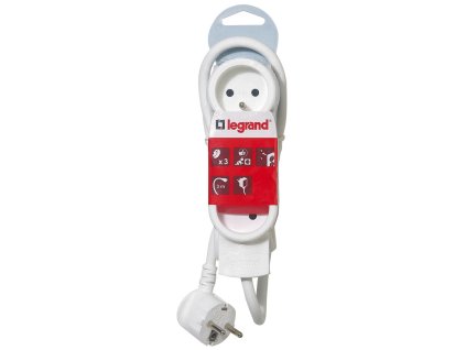 Legrand 50052 - Prodlužovací kabel 230V / 16A / 3x2 P+T / 3M / 3 zásuvky