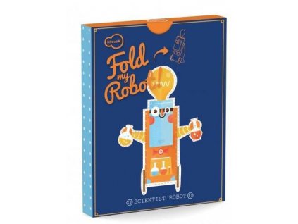3D skládačka z kartónu Krooom Fold my Robot!