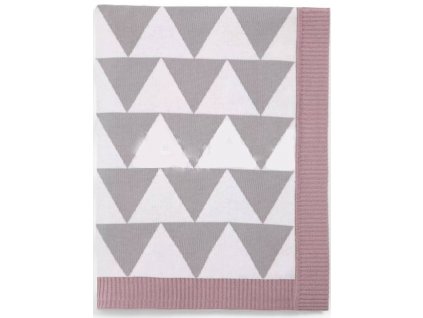Pletená deka geometrický vzor