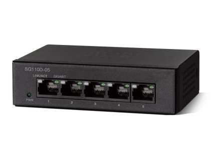 Síťový přepínač Cisco SG1 10D-05 / 5-Port / Gigabit Desktop Switch