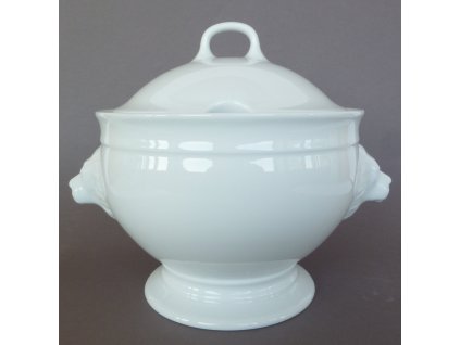 Porcelánová mísa na polévku lví hlava van Well 2,7 l / bílá