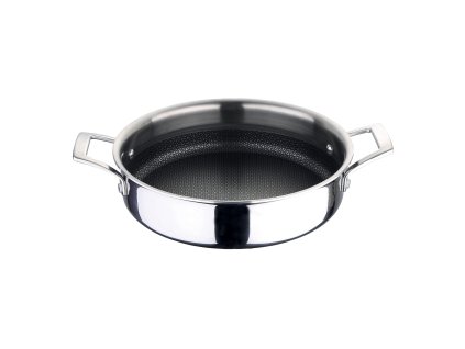 Servírovací pánev z nerezové oceli Hi-Tech 3 Masterpro / 28 x 9,4 cm / stříbrná