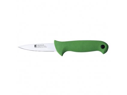 Nůž na loupání z nerezové oceli Bergner / 8,75 cm / zelená