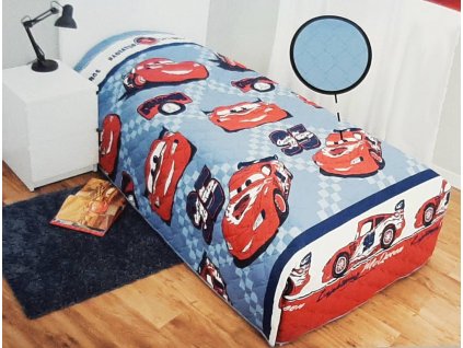 Prošívaný přehoz na dětskou postel 170 x 260 cm / Disney Cars