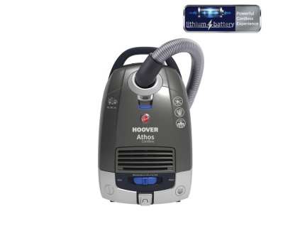 Podlahový akku vysavač Hoover Athos ATC18LI 011 / bezdrátový / šedá