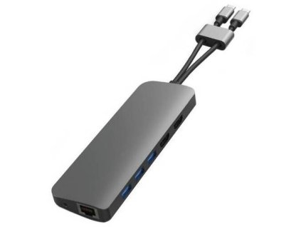 USB Hub HyperDrive VIPER 10 ve 2 USB-C Hub (HY-HD392-GRAY) / šedá