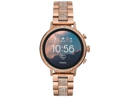 Chytré hodinky Fossil Venture HR (FTW6011) / RoseGold / nerezová ocel