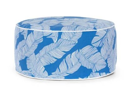 Sedačka nafukovací Blumfeldt Cloudio, 55 x 28 cm (Ø x V), PVC/polyester, modrá
