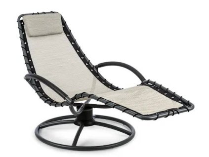 Houpací lehátko Blumfeldt The Chiller, 77 x 85 x 173 cm, 360 Comfort, ComfortMesh / béžová