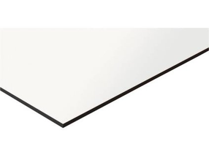 Kompaktní laminát, pevný rozměr, 120 x 60 x 0,3 cm / bílá