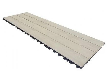 Klikací dlaždice Smartdeck, borovice, 120 x 40 x 2.5 cm / bílá