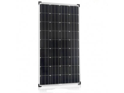 Solární panel 150W, 12V s monokrystalickými solárními články / černá