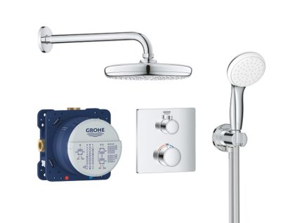 Sprchový set Grohe Grohtherm Perfect se sprchou Tempesta 210 / chrom