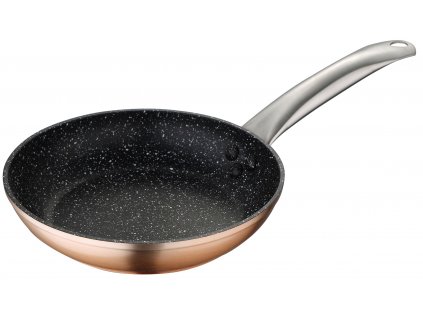 Wok pánev z kovaného hliníku Bergner / 28 cm / hnědá