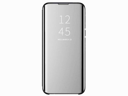 Pouzdro ScreenGuard pro Xiaomi Mi 9 Flip Cover Clear View Case / zrcadlo / šedá