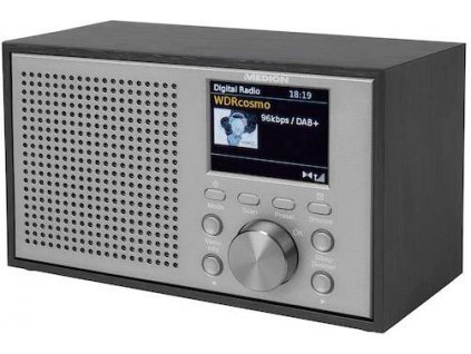 Rádio Medion P66099 DAB + FM Bluetooth / retro / stříbrná
